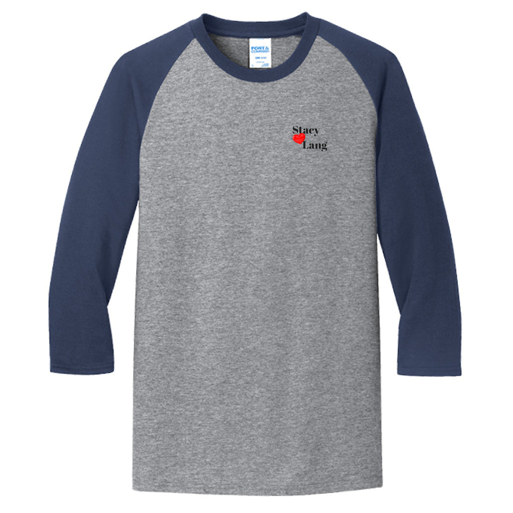 Athletic Heather/ Navy - PC55RS - FRONT