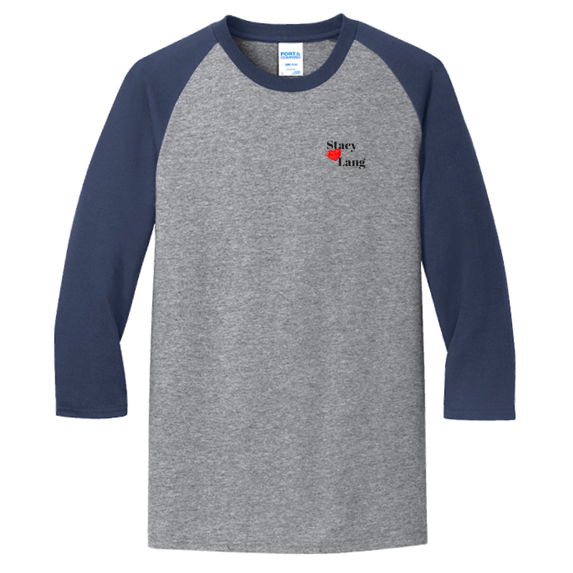 Athletic Heather/ Navy - PC55RS - FRONT